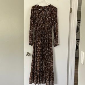 Lucky Brand long-sleeve maxi dress